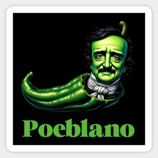 Edgar Allan Poe Funny Poeblano Pepper Sticker